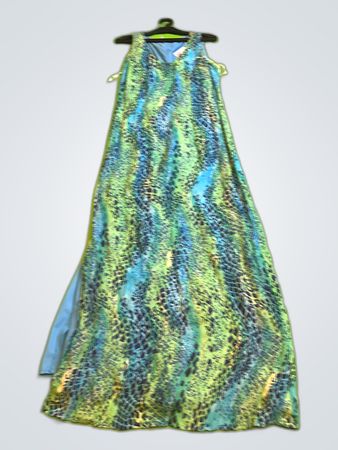 Green and Blue Dress