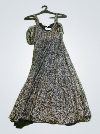 Kookai Black and White Printed Maxi Dress