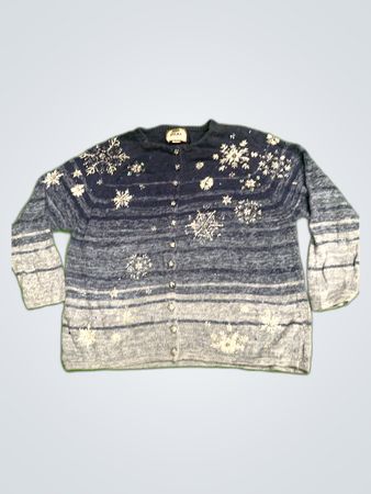 Tiara Snowflake Knit Cardigan
