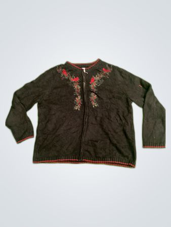 Croft & Barrow Black Knit Cardigan