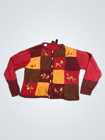 EriKika Patchwork Knit Cardigan