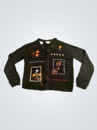 Classic Elements Embroidered Cardigan