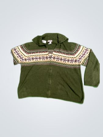 TIARA Women's Green Knit Sweater