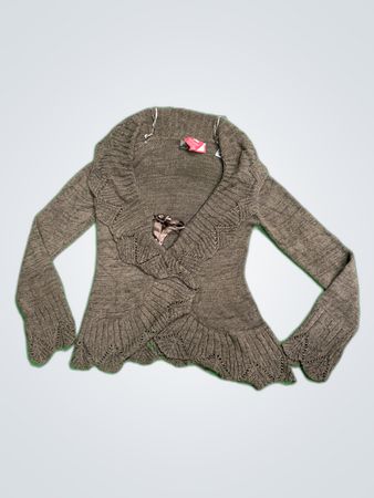 Brown Knit Cardigan
