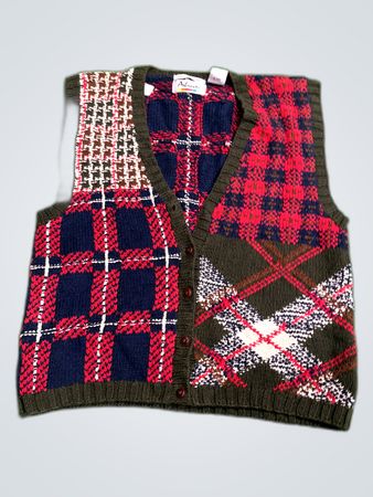 Arlando Knitted Plaid Vest