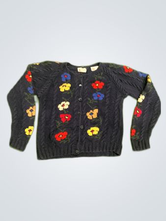 The Villager Floral Knit Cardigan