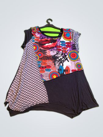 Unbranded Multicolor Patchwork Printed Blouse