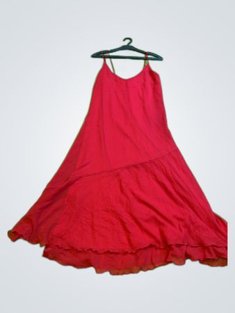H&M Red Spaghetti Strap Maxi Dress