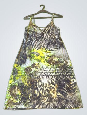 Unbranded Animal Print Spaghetti Strap Mini Dress