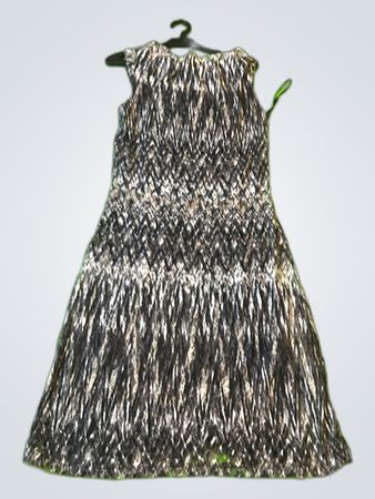 s.Oliver Premium Sleeveless Chevron Print Mini Dress