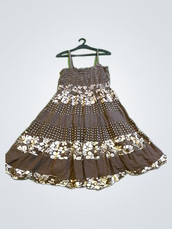 Brown Floral Dress