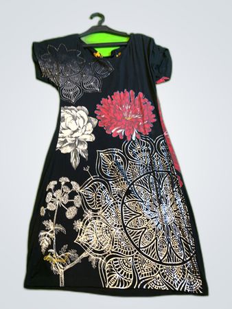 Designed Unexpected Floral Print Mini Dress