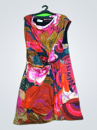 Desigual Printed Sleeveless Mini Dress