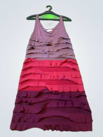 Promod Ruffled Multicolor Dress