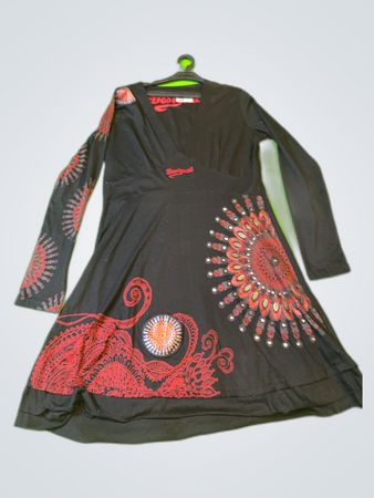 Desigual Printed Long-Sleeve Dress