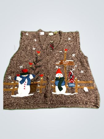 Bobbie Brooks Knitted Christmas Vest