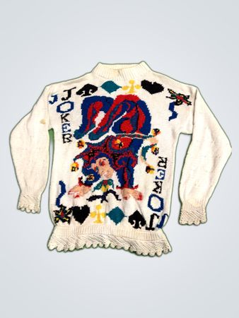 Michelle Stewart Graphic Turtleneck Sweater