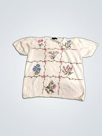 Salon by Hab Studio Embroidered Knit Sweater