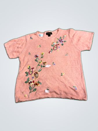Harango Salon Studio Embroidered Knit Sweater