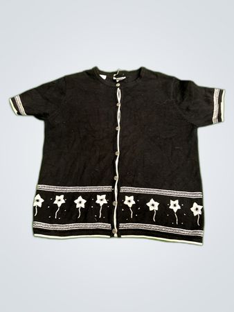 Northern Reflections Black Knit Cardigan