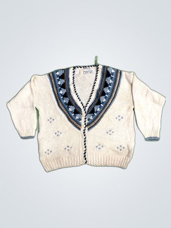 Hand-Knitted Cardigan Sweater
