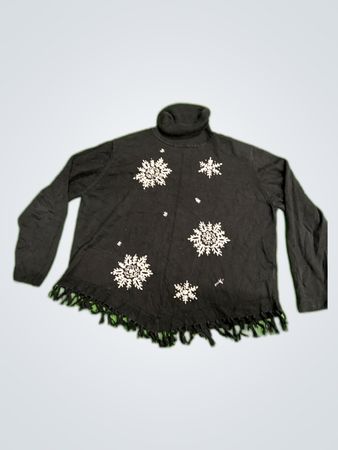 Alfred Dunner Black Turtleneck Sweater