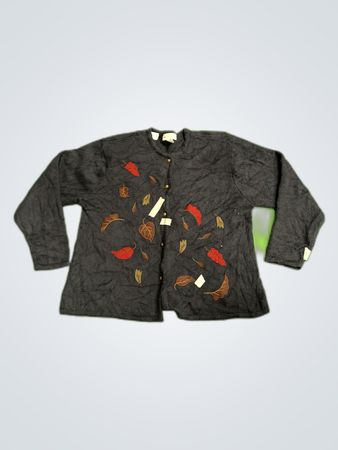 Croft & Barrow Embroidered Cardigan