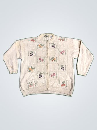 Tulchan Floral Knit Cardigan