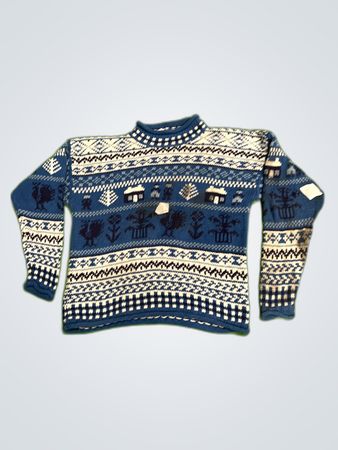 Eddie Bauer Blue Knit Sweater