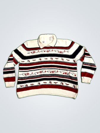 Balenciaga Striped Knit Sweater