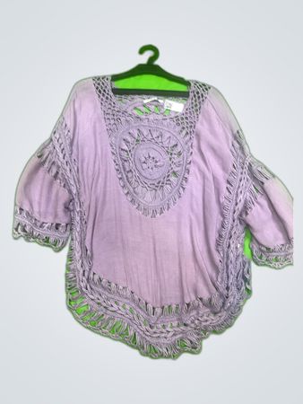 Hailys Crochet Peasant Blouse