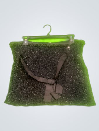 Black Sequined Clutch Bag