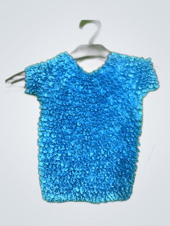 Blue Fuzzy T-Shirt