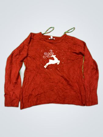Croft & Barrow Red Reindeer Knit Sweater