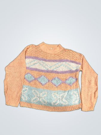 Bravo Patterned Knit Sweater