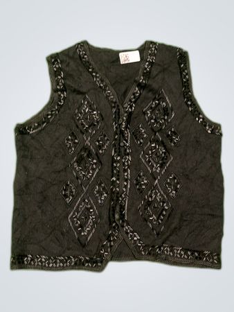 Black Knit Vest