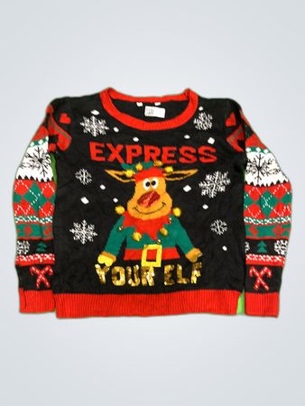Express Christmas Elf Knit Sweater