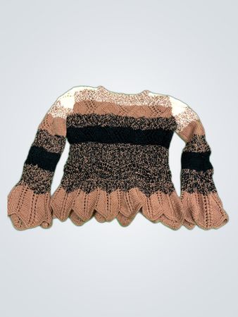 Unbranded Multi-Color Striped Knit Sweater