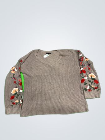 American Eagle Embroidered Knit Sweater