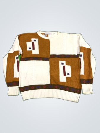 Henry Grethel Geometric Knit Sweater