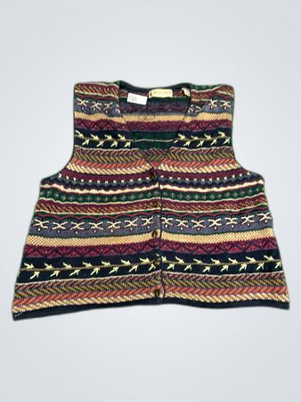 Marsh Landing Multicolor Knitted Waistcoat