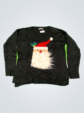 Black Santa Sweater