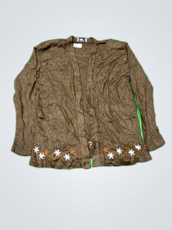 Joujou Brown Knit Cardigan