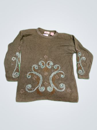 CJ Collection Embellished Sweater