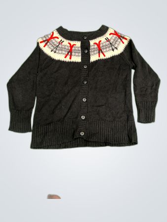 Coldwater Creek Black Knit Cardigan Sweater