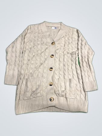 Unbranded Beige Knitted Cardigan