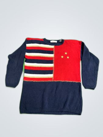 Karen Scott Striped Knit Sweater