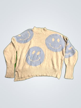 By Together Smiley Face Knit Sweater
