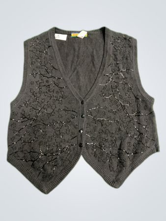 Bryn Connely Gray Knit Vest
