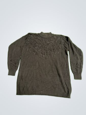 Black Floral Sweater